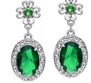 Green Zircon earrings